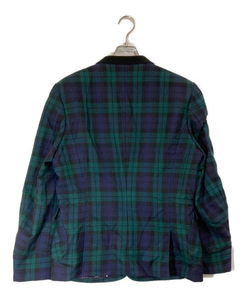 PAUL SMITH（ポールスミス）Paul Smith (ポールスミス) ブラックウォッチウールジャケット ネイビー×グリーン サイズ:XLの古着・服飾アイテム