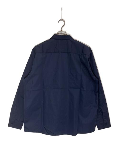 WASTED YOUTH（ウェイステッドユース）Wasted Youth (ウエステッド ユース) WORK SHIRT ネイビー サイズ:XLの古着・服飾アイテム