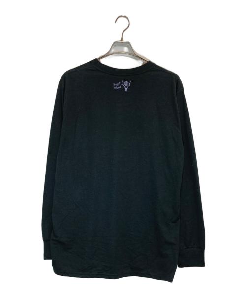 South2 West8（サウスツー ウエストエイト）south2 west8 (サウスツー ウエストエイト) L/S Crew Neck Tee - Skull&Target ブラック サイズ:Lの古着・服飾アイテム