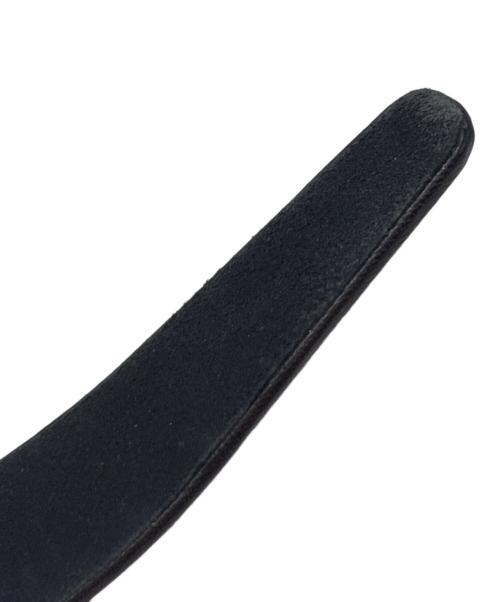 Salvatore Ferragamo（サルヴァトーレ フェラガモ）Salvatore Ferragamo (サルヴァトーレ フェラガモ) ヴァラリボンレザーカチューシャ ブラックの古着・服飾アイテム