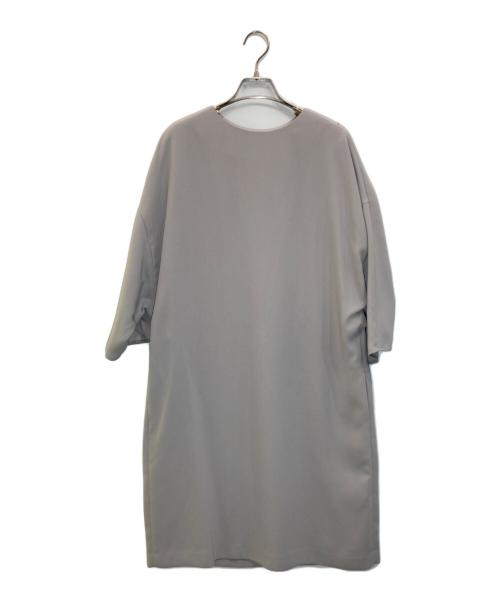 ADORE（アドーア）ADORE (アドーア) ハイツイスト ジョーゼット ワンピース グレー サイズ:38の古着・服飾アイテム