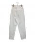 CLANE (クラネ) CURVE LINE SWEAT PANTS ホワイト サイズ:1：8000円