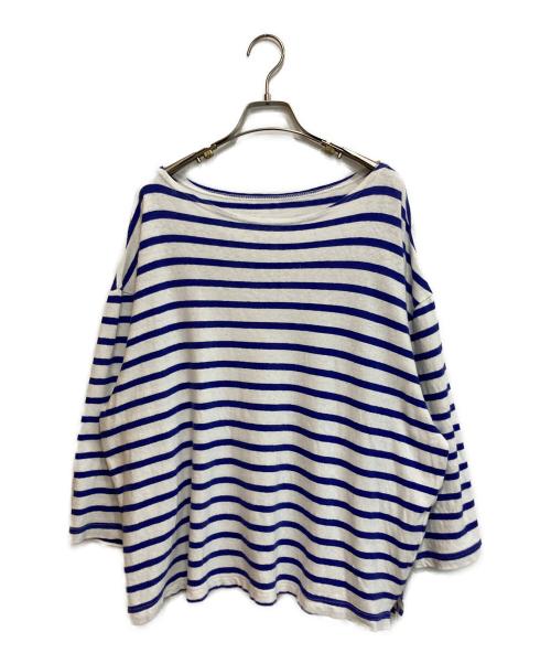 UPCYCLELINO（アップサイクルリノ）UPCYCLELINO (アップサイクルリノ) ボーダーカットソー ホワイト×ブルー サイズ:SIZE 1の古着・服飾アイテム
