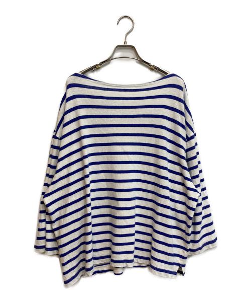 UPCYCLELINO（アップサイクルリノ）UPCYCLELINO (アップサイクルリノ) ボーダーカットソー ホワイト×ブルー サイズ:SIZE 1の古着・服飾アイテム