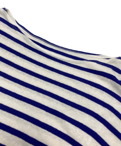 UPCYCLELINO（アップサイクルリノ）UPCYCLELINO (アップサイクルリノ) ボーダーカットソー ホワイト×ブルー サイズ:SIZE 1の古着・服飾アイテム