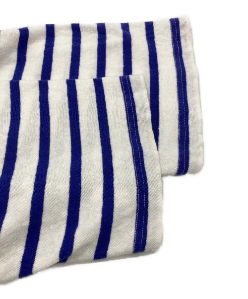 UPCYCLELINO（アップサイクルリノ）UPCYCLELINO (アップサイクルリノ) ボーダーカットソー ホワイト×ブルー サイズ:SIZE 1の古着・服飾アイテム
