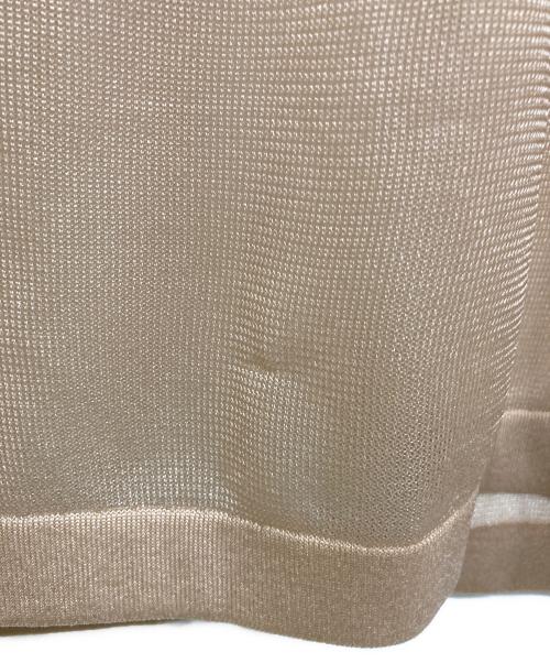 CLANE（クラネ）CLANE (クラネ) SHEER VNECK KNIT TOPS ベージュ サイズ:1の古着・服飾アイテム
