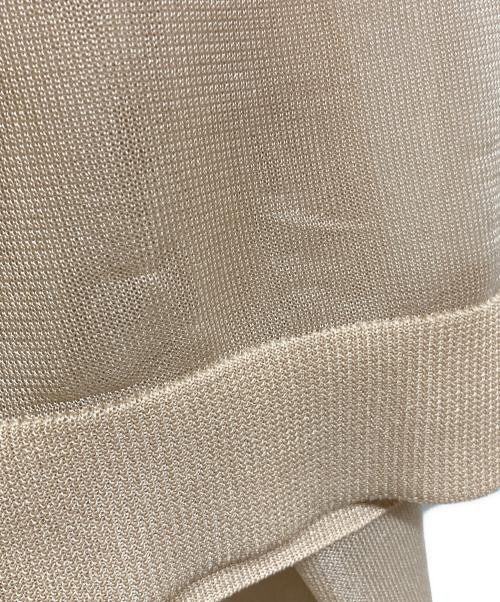 CLANE（クラネ）CLANE (クラネ) SHEER VNECK KNIT TOPS ベージュ サイズ:1の古着・服飾アイテム
