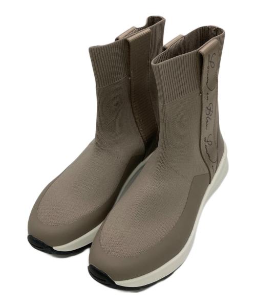 LANVIN en Bleu（ランバンオンブルー）LANVIN en Bleu (ランバンオンブルー) ソックスブーツ ベージュ サイズ:23.5の古着・服飾アイテム