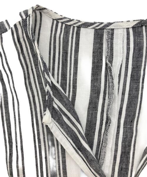 JOURNAL STANDARD（ジャーナルスタンダード）JOURNAL STANDARD (ジャーナルスタンダード) カフタンキーネックワンピース ホワイト×グレー サイズ:下記参照の古着・服飾アイテム