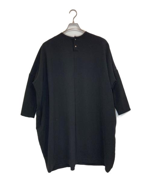 mizuiro-ind（ミズイロインド）mizuiro-ind (ミズイロインド) コクーンワイドワンピース ブラック サイズ:-の古着・服飾アイテム
