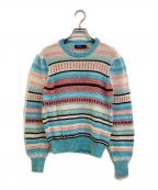 POLO RALPH LAURENポロ・ラルフローレン）の古着「マルチボーダーニット」｜ブルー