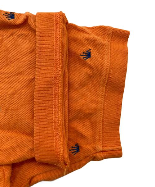 stussy（ステューシー）stussy (ステューシー) クラウン刺繍ポロシャツ オレンジ サイズ:Mの古着・服飾アイテム