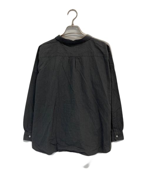 HUIS（ハウス）HUIS (ハウス) コードレーンワイドブラウス グレー サイズ:Fの古着・服飾アイテム