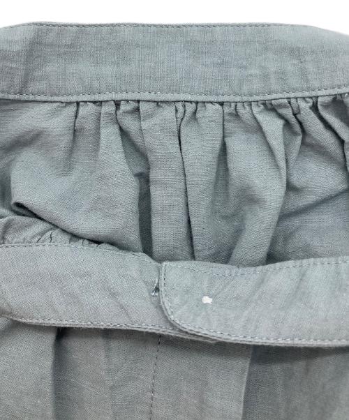 HUIS（ハウス）HUIS (ハウス) コットンリネンバルーンスリーブワイドブラウス グレー サイズ:FREEの古着・服飾アイテム