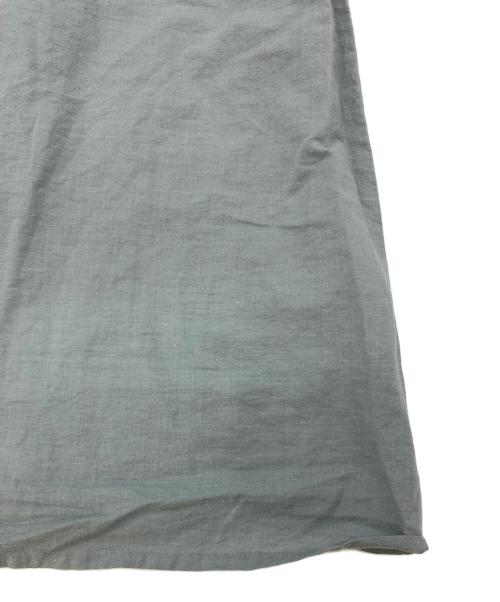 HUIS（ハウス）HUIS (ハウス) コットンリネンバルーンスリーブワイドブラウス グレー サイズ:FREEの古着・服飾アイテム