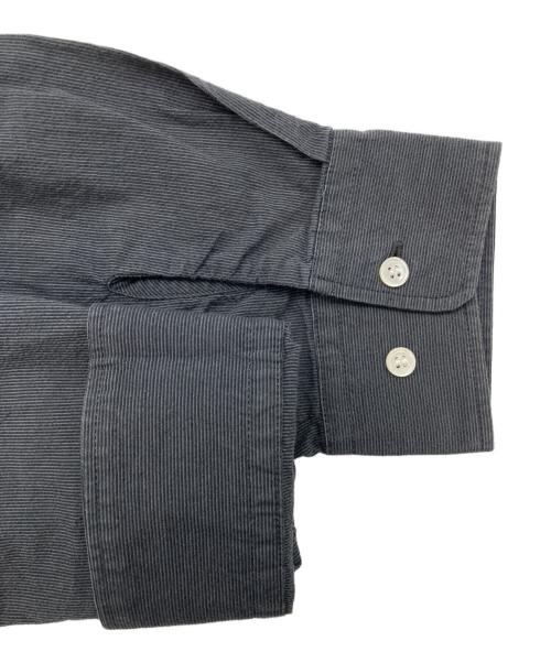 HUIS（ハウス）HUIS (ハウス) コードレーンバンドカラーロングシャツ ブラック サイズ:Fの古着・服飾アイテム