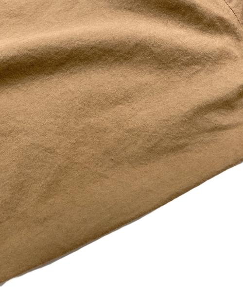 HUIS（ハウス）HUIS (ハウス) オーガニックコットンバンドカラーロングシャツ ブラウン サイズ:Fの古着・服飾アイテム