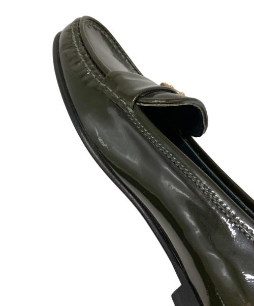 BALLY（バリー）BALLY (バリー) パテントローファー オリーブ サイズ:35の古着・服飾アイテム