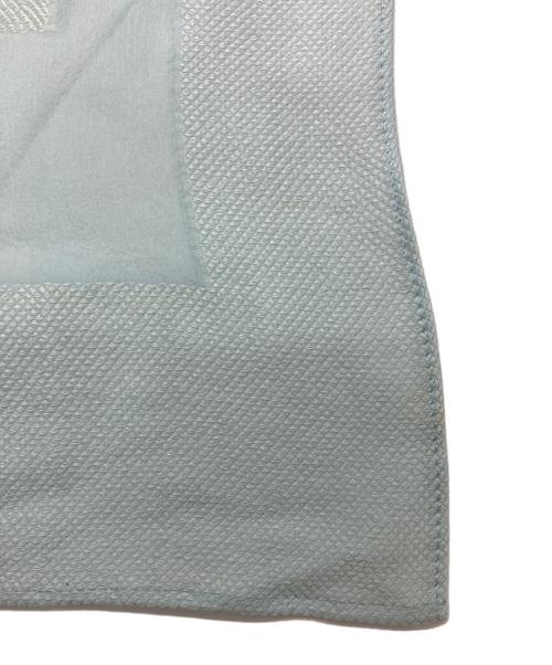 FENDI（フェンディ）FENDI (フェンディ) ズッカ柄シルク混ストール ブルーの古着・服飾アイテム