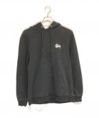 stussyステューシー）の古着「Basic Logo Hoode」｜ブラック