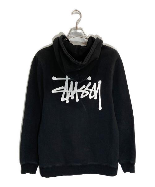 stussy（ステューシー）stussy (ステューシー) Basic Logo Hoode ブラック サイズ:Sの古着・服飾アイテム
