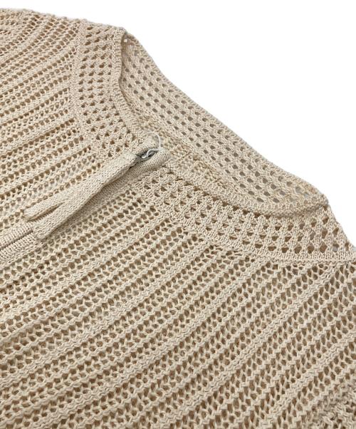 Adam et Rope（アダム エ ロペ）Adam et Rope (アダム エ ロペ) メッシュジップアップジャケット アイボリー サイズ:Fの古着・服飾アイテム