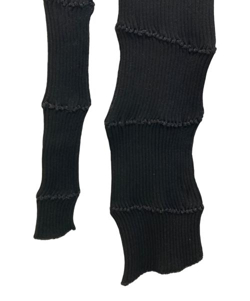 A.ROEGE HOVE（エ・ローエ・ホーベ）A.ROEGE HOVE (エ・ローエ・ホーベ) ラメリブニット ブラック サイズ:-の古着・服飾アイテム