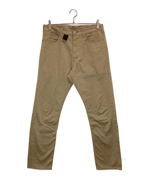 Vivienne Westwood man（ヴィヴィアン ウェストウッド マン）Vivienne Westwood man (ヴィヴィアン ウェストウッド マン) オーブ刺繍ボタンフライパンツ ベージュ サイズ:46の古着・服飾アイテム