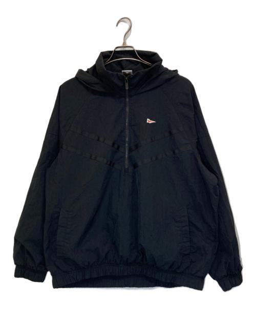 NIKE（ナイキ）NIKE (ナイキ) ハーフジップ フーディ ジャケット ブラック サイズ:XLの古着・服飾アイテム