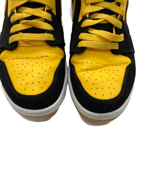 NIKE（ナイキ）NIKE (ナイキ) Air Jordan 1 Retro Mid イエロー×ブラック サイズ:27.5の古着・服飾アイテム