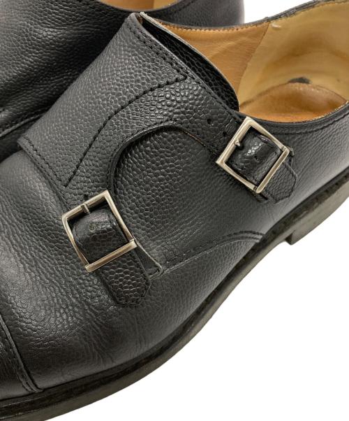 PARABOOT（パラブーツ）PARABOOT (パラブーツ) BEAMS F (ビームスエフ) 別注ダブルモンクストラップシューズ ブラック サイズ:7.5の古着・服飾アイテム