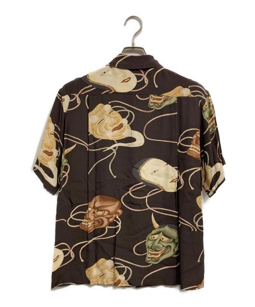 Sun Surf（サンサーフ）Sun Surf (サンサーフ) 能面般若アロハシャツ ブラウン サイズ:Sの古着・服飾アイテム