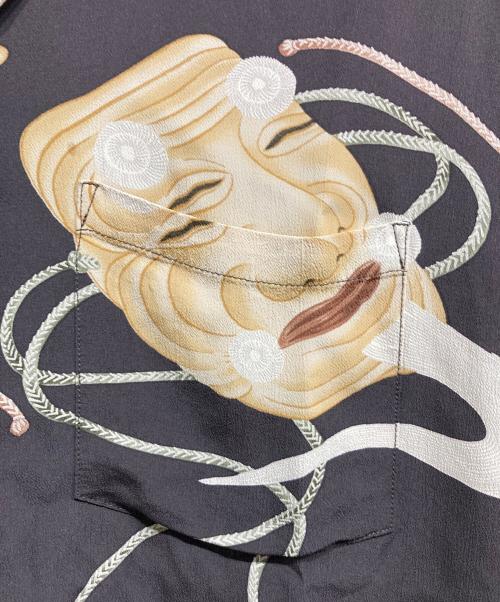 Sun Surf（サンサーフ）Sun Surf (サンサーフ) 能面般若アロハシャツ ブラウン サイズ:Sの古着・服飾アイテム