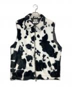 McGREGOR×hxcyyd×久遠マクレガー×エクシード×クオン）の古着「ダルメシアンファーベスト」｜ホワイト×ブラック