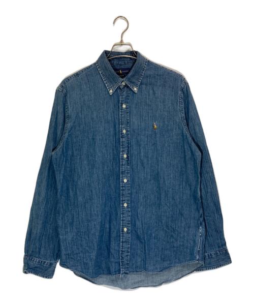 RALPH LAUREN（ラルフローレン）RALPH LAUREN (ラルフローレン) CLASSIC FIT デニムシャツ ブルー サイズ:Lの古着・服飾アイテム