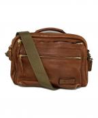 Herzヘルツ）の古着「2WAYレザーショルダーバッグ」｜ブラウン