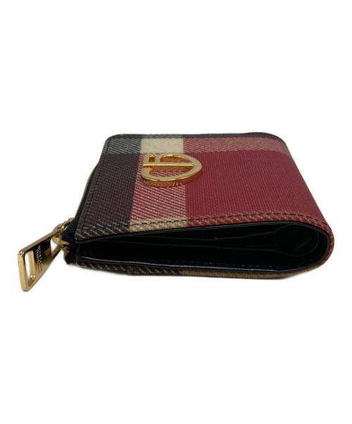 BLUE LABEL CRESTBRIDGE（ブルーレーベルクレストブリッジ）BLUE LABEL CRESTBRIDGE (ブルーレーベルクレストブリッジ) 2つ折り財布 レッドの古着・服飾アイテム