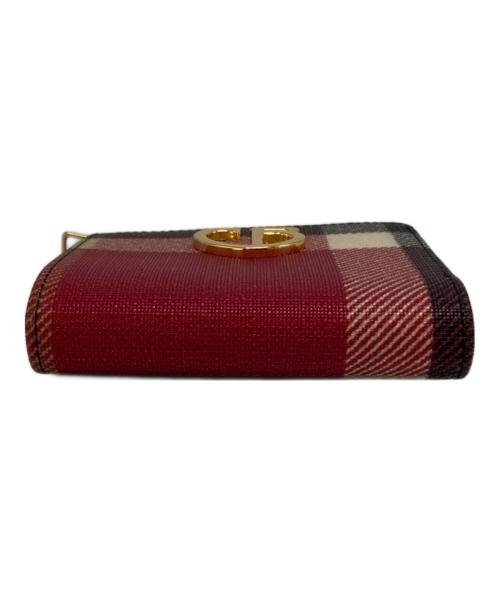 BLUE LABEL CRESTBRIDGE（ブルーレーベルクレストブリッジ）BLUE LABEL CRESTBRIDGE (ブルーレーベルクレストブリッジ) 2つ折り財布 レッドの古着・服飾アイテム