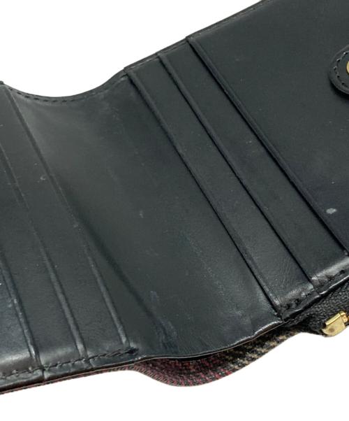 BLUE LABEL CRESTBRIDGE（ブルーレーベルクレストブリッジ）BLUE LABEL CRESTBRIDGE (ブルーレーベルクレストブリッジ) 2つ折り財布 レッドの古着・服飾アイテム