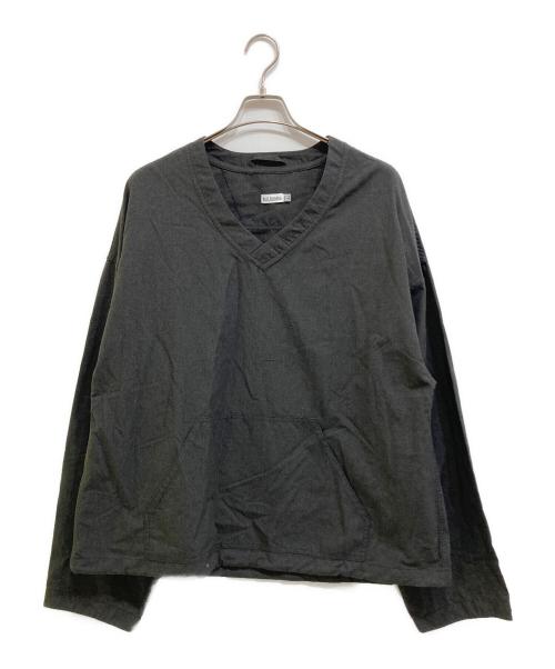 WILLY CHAVARRIA（ウィリーチャバリア）WILLY CHAVARRIA (ウィリーチャバリア) LS KANGAROO V-NECK CHACO グレー サイズ:Ｌの古着・服飾アイテム