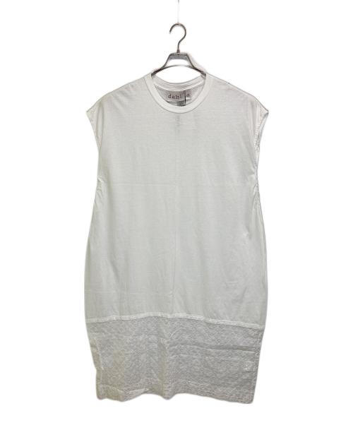 dahl'ia（ダリア）dahl'ia (ダリア) GILDAN (ギルダン) 別注カットソーワンピース ホワイト サイズ:下記参照の古着・服飾アイテム
