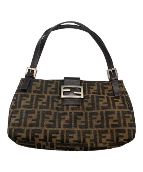 FENDI（フェンディ）FENDI (フェンディ) ズッカ柄マンバケットハンドバッグ ブラウンの古着・服飾アイテム