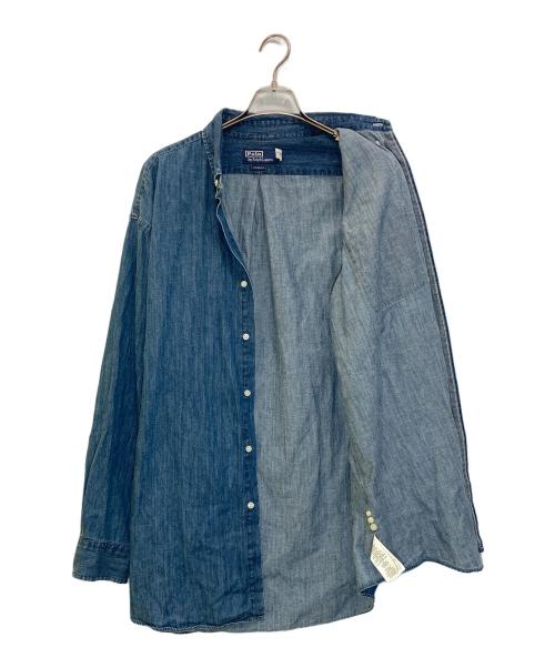 POLO RALPH LAUREN（ポロ・ラルフローレン）POLO RALPH LAUREN (ポロ・ラルフローレン) THE BIG FIT デニムボタンダウンシャツ インディゴ サイズ:Lの古着・服飾アイテム