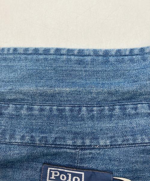 POLO RALPH LAUREN（ポロ・ラルフローレン）POLO RALPH LAUREN (ポロ・ラルフローレン) THE BIG FIT デニムボタンダウンシャツ インディゴ サイズ:Lの古着・服飾アイテム