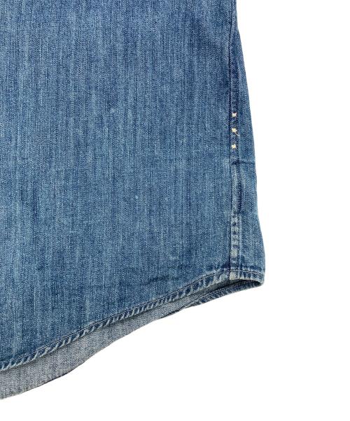 POLO RALPH LAUREN（ポロ・ラルフローレン）POLO RALPH LAUREN (ポロ・ラルフローレン) THE BIG FIT デニムボタンダウンシャツ インディゴ サイズ:Lの古着・服飾アイテム