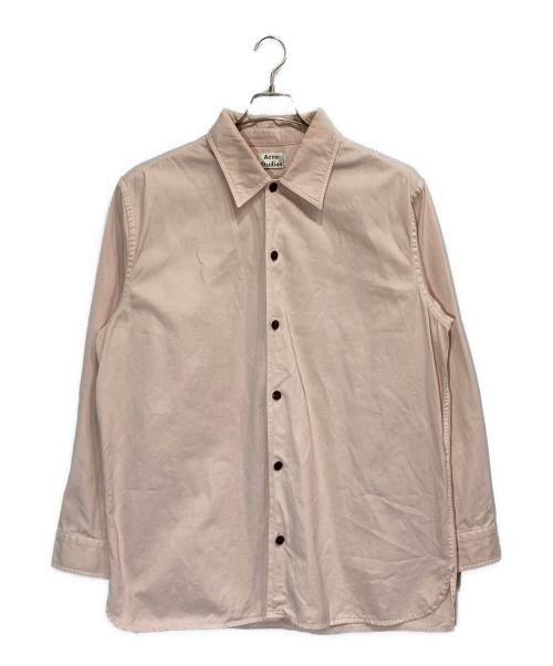 Acne studios（アクネ ストゥディオス）Acne studios (アクネ ストゥディオス) Houston cotton twill shirt/FN-MN-SHIR000191 ピンク サイズ:48の古着・服飾アイテム