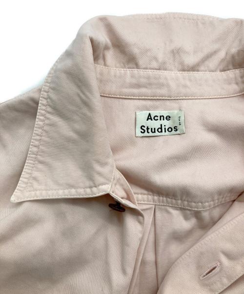 Acne studios（アクネ ストゥディオス）Acne studios (アクネ ストゥディオス) Houston cotton twill shirt/FN-MN-SHIR000191 ピンク サイズ:48の古着・服飾アイテム