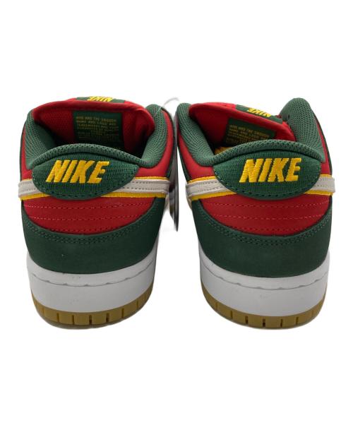 NIKE SB（ナイキエスビー）NIKE SB (ナイキエスビー) Dunk Low PRM レッド×グリーン サイズ:27.5の古着・服飾アイテム