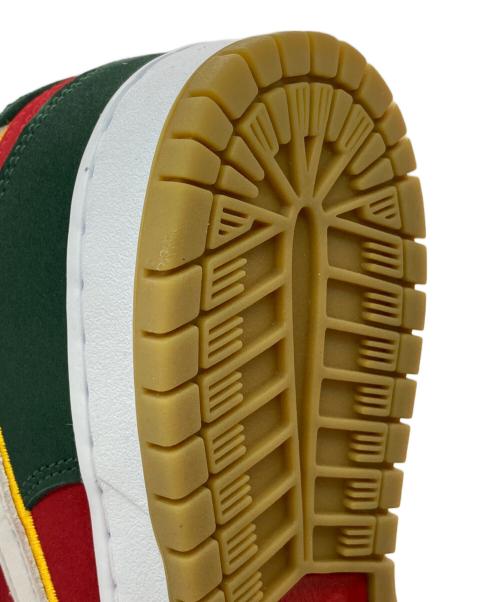 NIKE SB（ナイキエスビー）NIKE SB (ナイキエスビー) Dunk Low PRM レッド×グリーン サイズ:27.5の古着・服飾アイテム